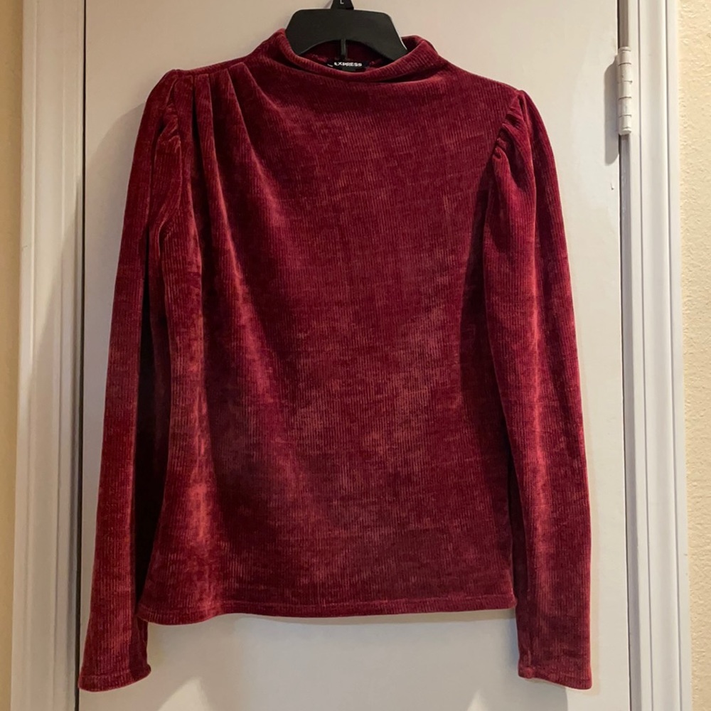 Express red knitted sweater